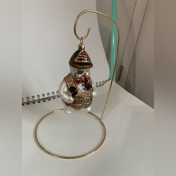 Sherlock Holmes Englishman Blown Glass Christmas Ornament - Picture 2 of 6